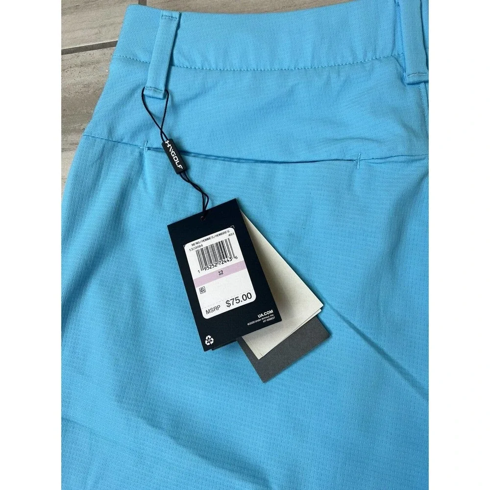 Under Armour Performance Golf Shorts 4 Way Stretch UA 40 9 In Inseam Storm Woven